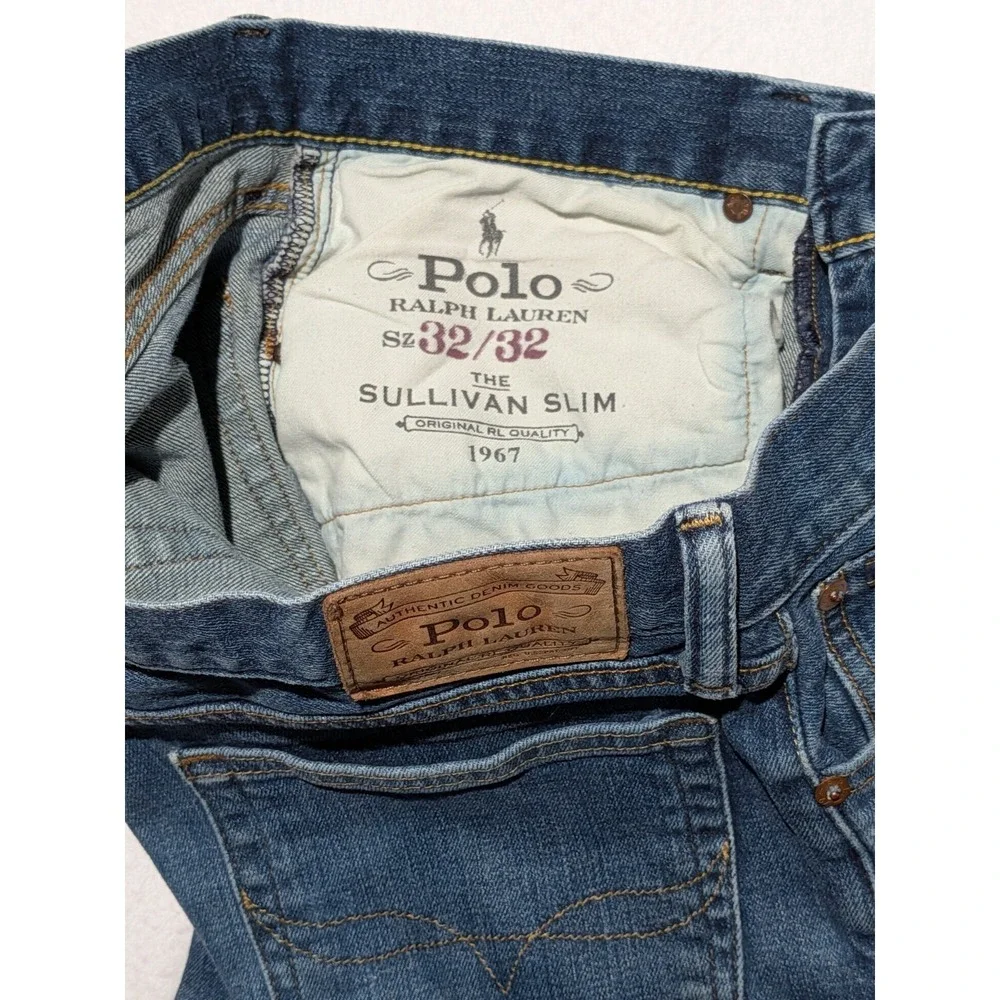 Polo Ralph Lauren Sullivan Slim Jeans Mens 32x31 Blue Stretch Denim‎